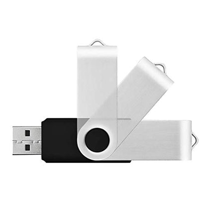 Aiibe 8GB USB Flash Drive Memory Stick 8GB Thumb Drive Black - color: Black, size: 8GB