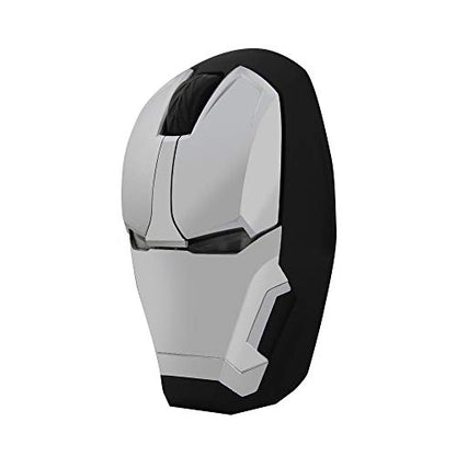 Wireless Iron Man Mouse 2.4G Optical Computer Mouse for Desktop Laptop PC Mac (Silver) - color: Silver