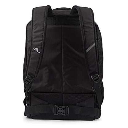 High Sierra Powerglide Pro Wheeled Backpack, Rolling Laptop Bag for Travel, Fits most 15.6” Laptops, 40L, Black - color: Black, size: 23" Height