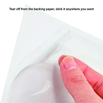 IMAGAME Clear Adhesive Index Card Pockets, 5" x 7", 50 Pack | Top Open for Loading, Plastic Labels Holders, For Storage Bins and Library Card, Organizing and Protecting Cards or Photos - size: 5-5/8" x 7-5/16" for 5" x 7" Cards/Photos
