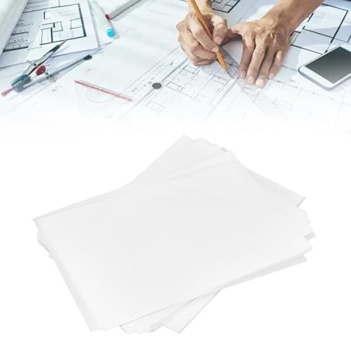 Pssopp 250 Sheets Tracing Paper, Craft Pattern Semi Transparent Smooth Sketching Paper for Drawing Sketching Painting and Handicraft Projects (16K) - size: 16K
