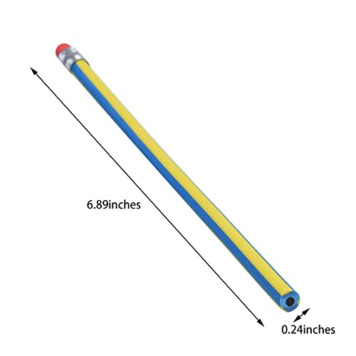 40PCS Flexible Bendable Pencils for Kids with Corlored Stripe,Soft Bendy Magic Bending Pencils with Erasers for Classroom Gifts Back to School Students Supplies,Great Bags Party Favor (40)