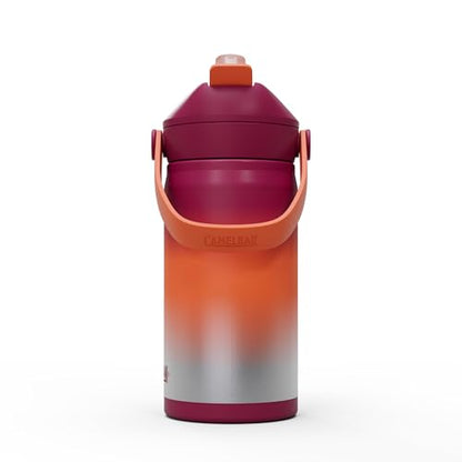 CamelBak Thrive Flip Straw Kids Insulated Stainless Steel Water Bottle with Bite Valve, Spill Resistant Easy Sip Design for School and Play, 12oz, Purple Haze - color: Purple Haze