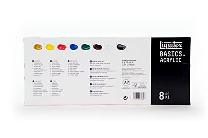 Liquitex BASICS Acrylic Paint Set, 8 x 75ml (2.4-oz) Tube Paint Set - style: 8 x 75ml (2.4-oz)