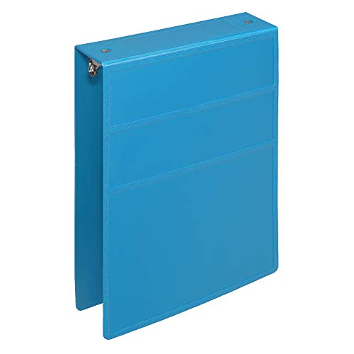 Carstens 2-Inch Heavy Duty 3-Ring Binder - Top Opening, Pool Blue, Durable Plastic, Precision No-Gap Rings, Waterproof Cover, No Pockets, Holds 300 US Letter Sheets, BPA-Free, Made in USA (5878-3R) - color: Blue, size: Individual