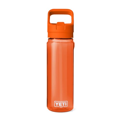 YETI Yonder 750 ml/25 oz Water Bottle with Yonder Straw Cap, King Crab - color: Orange, size: 25 Ounces
