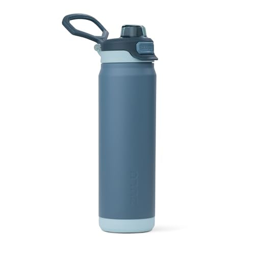 ZULU Powerfill Pro 24oz Stainless Steel Water Bottle with Quick Fill Lid, Triple Walled Vacuum Insulated Metal, Leak Proof Locking Lid, Sip and Chug, Reusable BPA Free, High Tide - color: High Tide, style: 24oz
