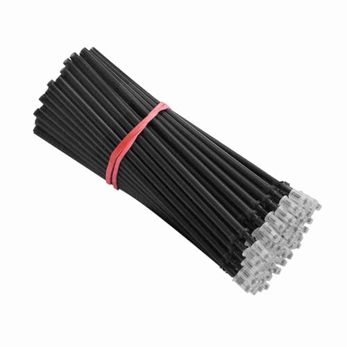 ZJchao Erasable Pens, Pen Refills Erasable Gel Pens Blue Ink Gel Ink Pen Refills with Fine Point 0.5mm Replacement for Office School Writing (100pcs) - color: Black, size: 100pcs