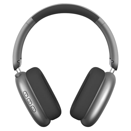 Wentronic Y01 Wireless Noise Canceling Headphones Bluetooth 5.3 Over Ear Headphones with Microphone, Hi-Res Audio, 48H Playtime, Foldable Comfortable Earpads,Compatible with iOS,Android,PC, Space Grey - color: Space Grey