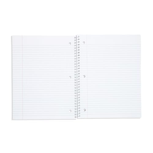 Blue Summit Pastel Spiral Notebook College Ruled, One Subject School Notebooks Spiral, Perforated Notebooks Bulk, 8 x 10.5 School Book, Paper, College Ruled, 12 Pack - size: 12 Pack