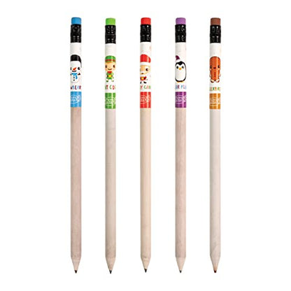 Holiday Smencils Cylinder - HB #2 Patented Gourmet Scented Pencils, 50 Count, Gifts for Kids, Party Favors, Classroom Rewards - color: Holiday