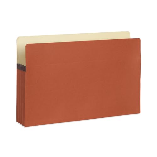 Blue Summit Supplies 10 Redrope Expanding File Pockets, Legal, 3.5" Brown | 3.5 in expansion, accordion style, legal size, for documents, invoices, and bulk filing - size: 3.5"