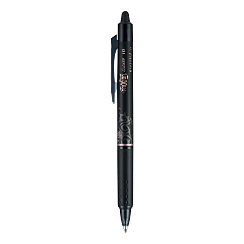 Pilot FriXion Clicker Erasable Gel Pens, Bold Point (1.0mm), Black Ink, 12-Pack - Refillable, Smooth Writing Pens for School, Journaling, and Office Use - size: 12 Count (Pack of 1)