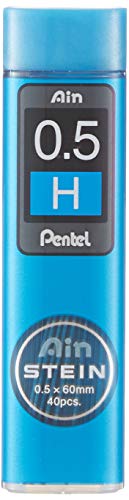 Pentel Ain Stein Mechanical Pencil Lead, 0.5mm H, 40 Leads (C275-H) - style: H