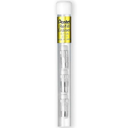 Pentel P205-97C Mechanical Automatic Pencil - Pastel Floral Range - Single + 12 Hi-Polymer HB 0.5mm Refill Leads + Z2-1N Eraser Refills Tube of 4 (Pastel Orange) - color: Pastel Orange