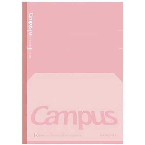 KOKUYO Composition Notebook, 7 x 10 inch Kimochii Lined Notebook, 30 Sheets 6mm Dot Ruled Paper, 1 Pack Pink B5 Notebook for School and Work, School Supplies Comp Book for Note Taking - color: Pink, size: 6mm Dot Ruled