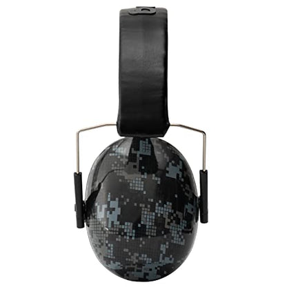 Snug Kids Earmuffs – Noise Reduction for Toddlers & Children – Adjustable, Lightweight, Foldable, Soft & Comfortable - color: Black Digi Camo