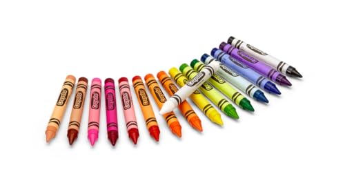 Binney & Smith Crayola(R) Large Crayon Set, Lift-Lid Box, Assorted Colors, Box Of 16
