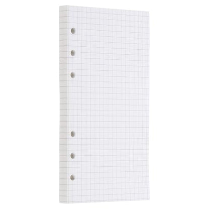 PATIKIL Grid Refill Paper 6-Ring Binder Loose Leaf Planner Filler Paper Planner Inserts, 80 Sheets/160 Pages, Lined - size: A6, style: Grid