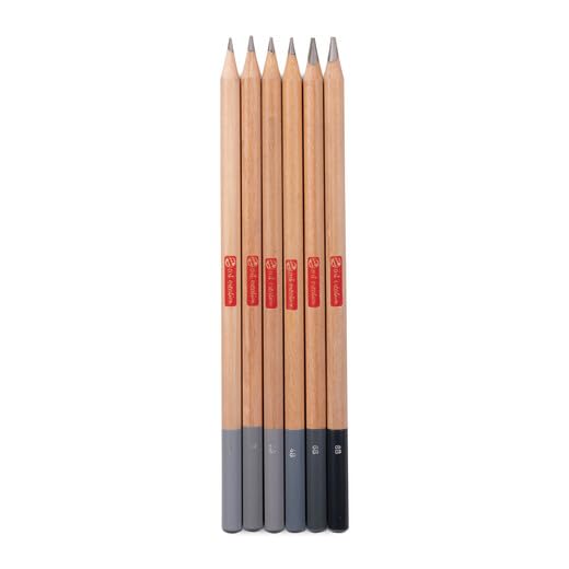 ROYAL TALENS Case of 6 Graphite Art Creation Round Body HB, B, 2B, 4B, 6B, 8B