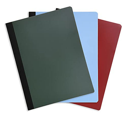 Mintra Office Poly Composition Book (3 Pack, Poly Comp - Ice, Chili, Olive) - color: Ice, Chili, Olive, size: 7.5in x 9.75in (3 Pack)