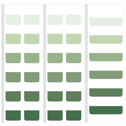 300 Pcs Sticky Index Book Tabs Bible Tabs Gradient Repositionable Page Tab Labels for Notebooks File Classification(Sage Green) - color: Sage Green