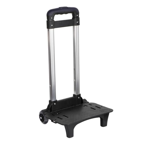 Menolana Backpack Trolley Hand Cart Telescopic Rod Collapsible Portable Foldable 2 Wheels Compact Wheeled Cart Luggage Cart for Kids