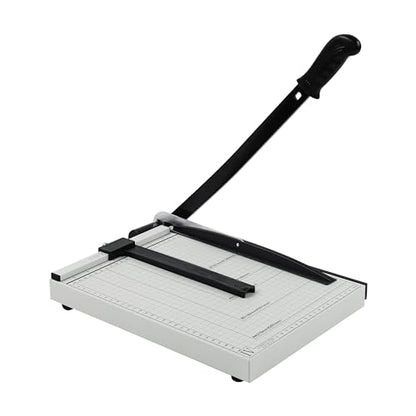 Precision Paper Cutter for A4/B5/A5/B6/B7, 10x13 inches, 70GSM Capacity, Metal Base - color: White