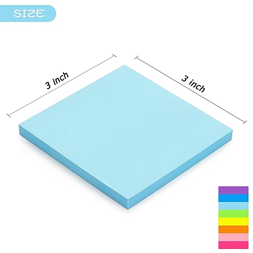 Early Buy 24 Pack Sticky Notes, 3×3 in, 8 Bright Colors, 60 Sheets/Pad | Self-Adhesive Notes, for Office, School, and Home Planning - color: 24 Pads 60sheets