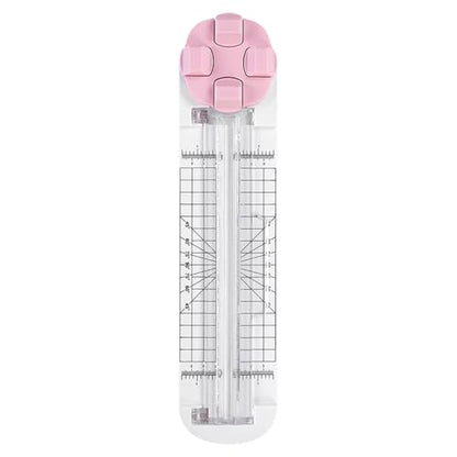 Paper Trimmer - 4 in 1 Photo Cutter, Multi Function Craft Tool, Precision Cutting Device | Blade for Scrapbooking School Office Classroom Wrapping Packaging Label Coupons Picture