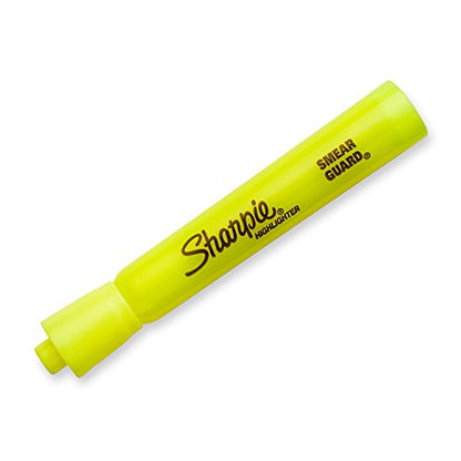 Sharpie Tank Style Highlighters, Chisel Tip, Fluorescent Yellow, 24 Count - color: Yellow