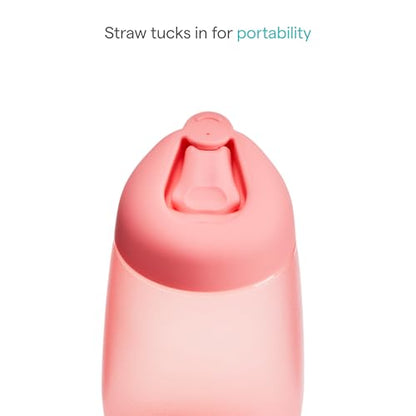 Munchkin Simple Clean Straw Cups for Toddlers 1-3, with Peel Open Straw for Easy Cleaning, Spill Proof Sippy Cup for Kids 12+ Months, 10 Ounce, 2 Pack, Pink/Blue - size: 2 Count (Pack of 1), style: 2pk, Pink/Blue