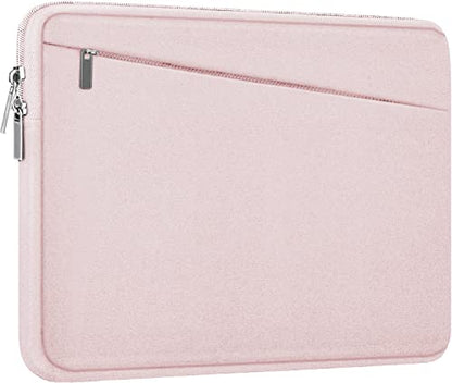 Laptop Sleeve, 15.6 inch Laptop Case, Durable Computer Carrying Bag Protective Case Briefcase Handbag with Front Pocket, Slim Laptop Case Cover for 15.6 Inch HP, Dell, Lenovo, Asus, Notebook, Pink - color: Pink, size: 15.6 Inch
