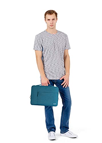 MOSISO Laptop Case 13.3 inch, 13-13.3 inch Laptop Sleeve with Handle Compatible with MacBook Air/Pro 13/Pro 14 M5 M4 M3 M2 M1,HP Dell ASUS Lenovo, Polyester Multifunctional Computer Bag, Deep Teal - color: Deep Teal, size: 13.3 inch