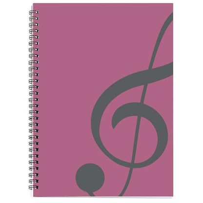 MAXCURY Blank Sheet Music Composition Manuscript Staff Paper Art Music Notebook Black 100 Pages 26x19cm (Pink/Grey Green) - color: Pink/Grey Green
