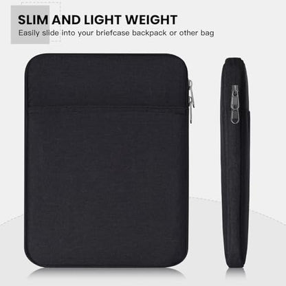 Tablet Sleeve for 2026 iPad A16, 11 inch iPad Air M4 M3 M2, Pro M5, Amazon Fire Max 11 Tablet/Kindle Fire HD 10/10 Plus, Galaxy Tab A9+ Plus Bag, Black - color: Black, size: 9-11 Inch