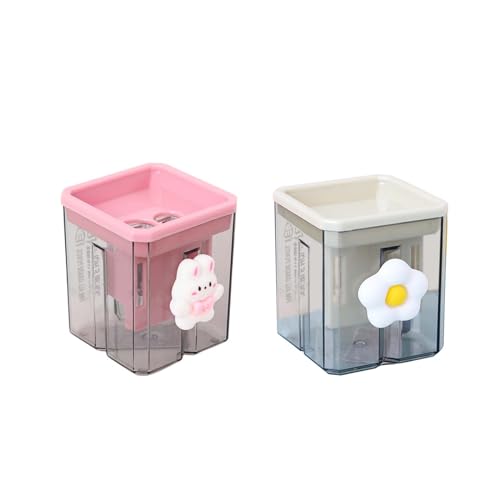 2PCS Pencil Sharpener, 2PCS Pencil Sharpener, Lip Liner Sharpener, sharpened Pencil, Children's Pencil, Office Supplies, School Supplies, School Halloween Gifts, Christmas Gifts (Xiaobai) - style: Xiaobai