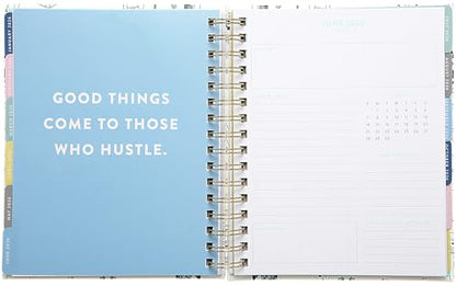 WORLD TRAVELER 2026 Planner Weekly & Monthly Hardcover Spiral Agenda | Hardcover Spiral Lay-Flat Binding, Weekly and Monthly Planning Pages, January to December 2026, 7x8.75 Compact Format - color: White Pet