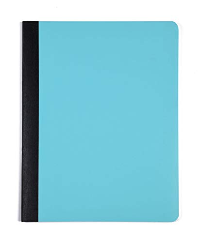 Mintra Office Poly Composition Book (3 Pack, Teal Purple White) - color: Teal, Purple, White, size: 7.5in x 9.75in (3 Pack)