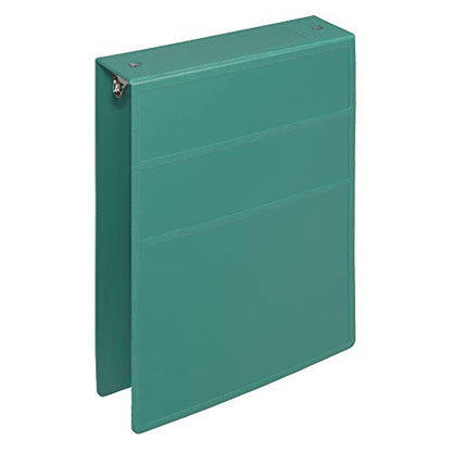 Carstens 2-Inch Heavy Duty 3-Ring Binder - Top Opening, Teal, Durable Plastic, Precision No-Gap Rings, Waterproof Cover, No Pockets, Holds 300 US Letter Sheets, BPA-Free, Made in USA (5872-3R) - color: Teal, size: Individual