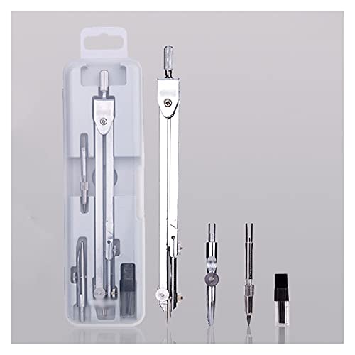 Compasses Math Geometry Kit Metal Compass with Wheel Geometry Precision Tool for Student Circle Drawing Tool with Storage Box Measuring Tools,6 (3) - size: 3