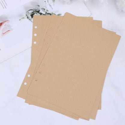 3 Packages A6 Refill Paper for 6-ring Wirebound Notebooks with Smooth Surface and Easy Insertion, Loose Leaf Replacement Paper for Writing and Office Use