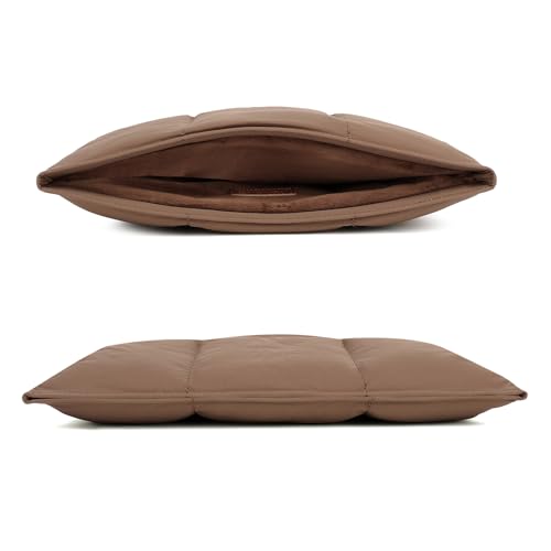 KAYOND Puffy Laptop Sleeve 15inch 16 inch, Pillow Shape Laptop Sleeve, Compatible MacBook Air 15 in M4 2025 & MacBook Pro 16 in M4 2024, Brown - color: Brown, size: For 15"-16" MBA/MAP M4 M3 M2 M1