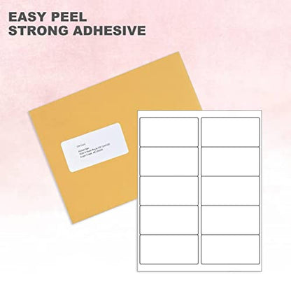 BESTEASY 2x4 Shipping Labels, FBA 10 Up Address mailing Labels, 100 Sheets Sticker Labels Compatible Laser/Inkjet(1000 Labels) - size: 100 sheets, style: 10 up-2"x4"