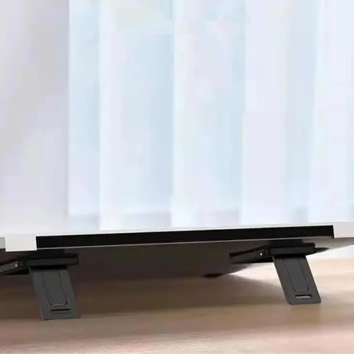 Portable Adjustable Tablet & Laptop Stand, Foldable Ergonomic Holder for Desk, Lightweight Aluminum/Metal for iPad, Phone, Notebook