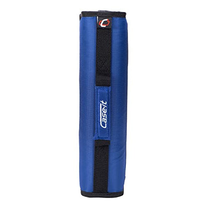 Case-it The Dual 2-in-1 Zipper Binder - Two 1.5 Inch D-Rings - Includes Pencil Pouch - Multiple Pockets - 600 Sheet Capacity - Comes with Shoulder Strap -Dual-132, Blue