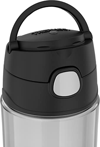 THERMOS FUNTAINER 16 Ounce Plastic Hydration Bottle with Spout, Black - color: Black