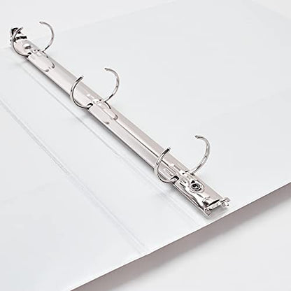 Avery Economy View 3 Ring Binder, 1 Inch Round Rings, 3 White Binders (05760) - style: 3 Pack