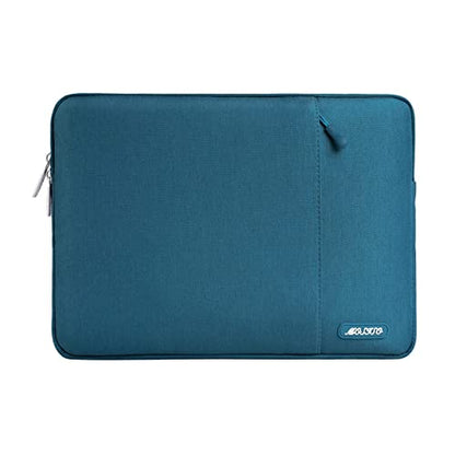MOSISO Laptop Case 12.3 inch, 11.6-12.3 inch Laptop Sleeve Compatible with MacBook Air 11.6, Acer HP Dell Lenovo Samsung, Surface Pro, Polyester Vertical Computer Sleeve Bag with Pocket, Deep Teal - color: Deep Teal, size: 12.3 inch