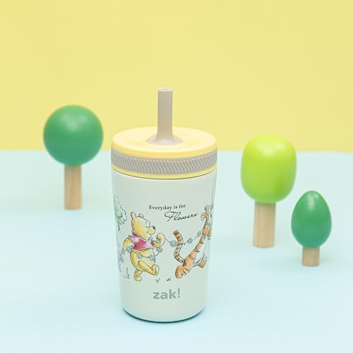 Zak Designs Disney Winnie the Pooh Kelso Toddler Cups For Travel or At Home, 12oz Vacuum Insulated Stainless Steel Sippy Cup With Leak-Proof Design is Perfect For Kids (Winnie the Pooh & Friends) - color: Winnie the Pooh & Friends